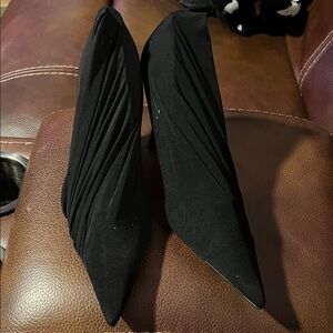 Tony Bianco Black Textured Heeled Boots